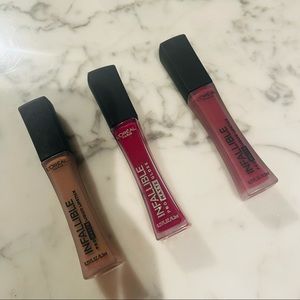 NEW Set of 3 Matte Liquid lipsticks L’Oreal